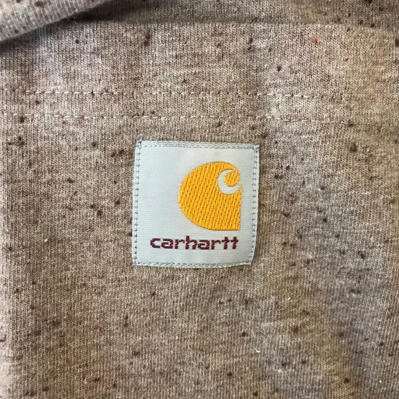 Carhartt Mens Loose Fit Speckled Pocket T Shirt XL Brown Workwear - Picture 8 of 9